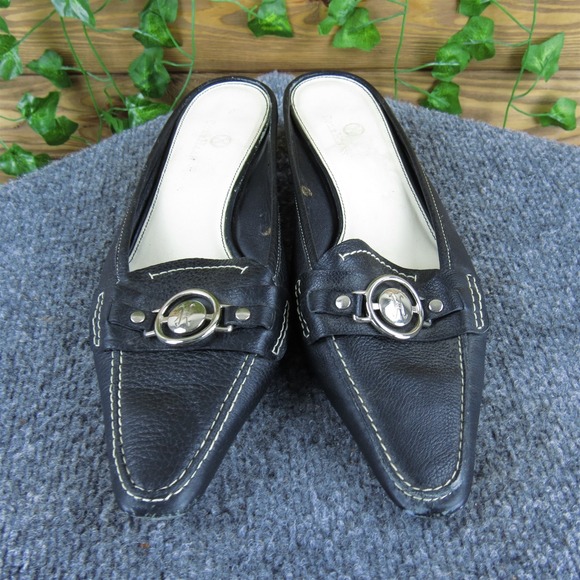 Cole Haan Women  Mule Black Leather Pump 9 Medium  Used 2025 - Picture 2 of 6